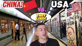 他们对中国撒谎了！美国的基础设施根本无法与中国竞争！（食物太棒了！）