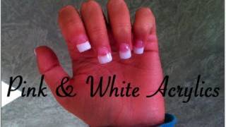 ♡ DIY: Pink & White Acrylic Nails - NO DRILL!