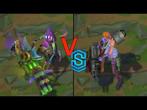 Arcane Fractured Jinx VS Crime City Jinx