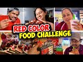 Red Color Food Challenge අපි රතු පාට කෑම Challenge එකක් කලා