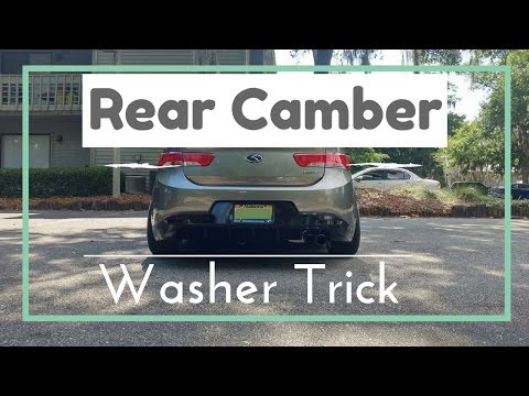 Kia Forte DIY : Rear camber with Washers