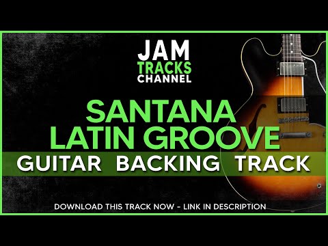 Santana Latin Groove - Guitar Backing Track (Gm Dorian)