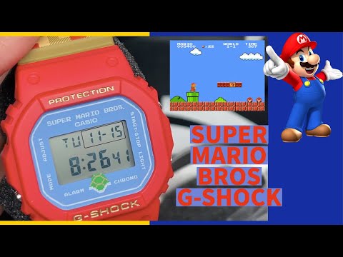 Finally a Super Mario Brothers G-Shock Watch - Model number DW5600SMB-4 - Limited Edition - Review