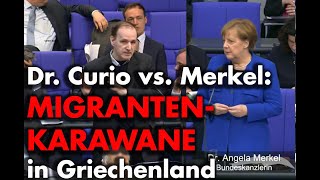 Frage an Merkel zur Migrantenkarawane in Griechenland