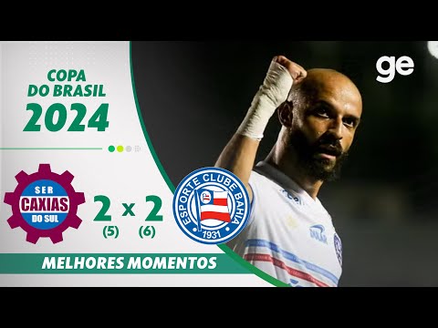 Bahia vence o Caxias nos pênaltis e avança na Copa do Brasil