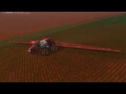 Farming Simulator 2017 Spraying corn~Newlin Texas