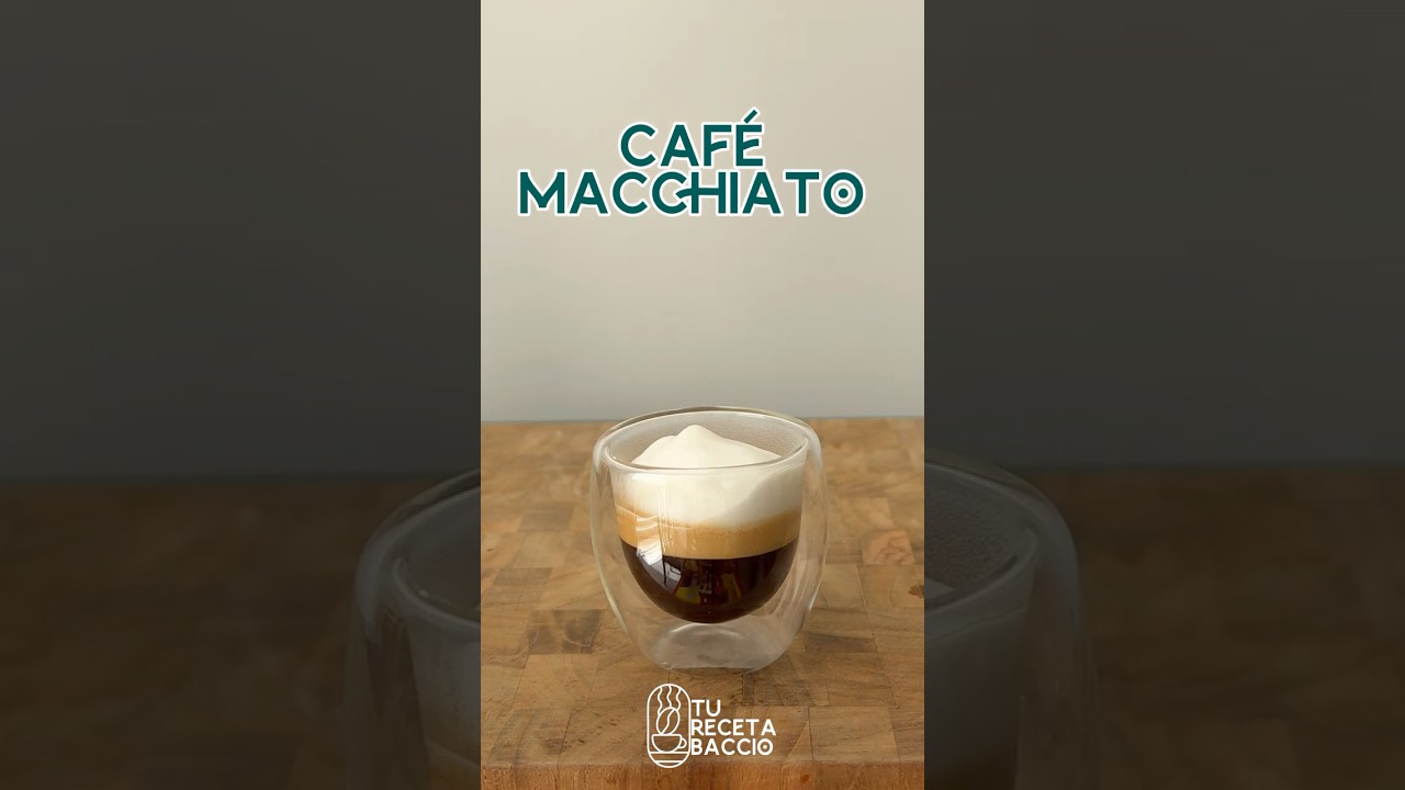 Café Macchiato de Barista hecho en casa
