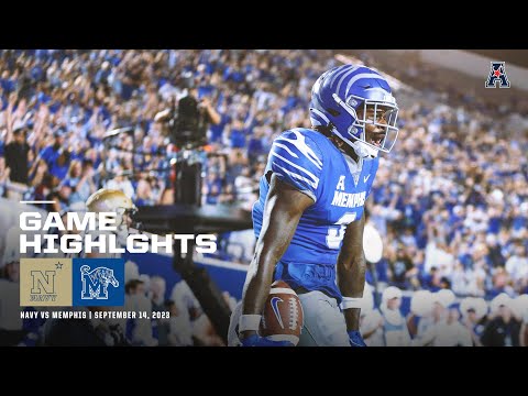 Game Highlights: Navy vs Memphis Football (September 14, 2023)