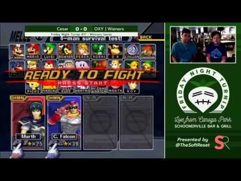 Friday Night Turnip #17 - Cesar (Marth) vs. OXY | Wieners (C. Falcon/Marth) - Winners Semis