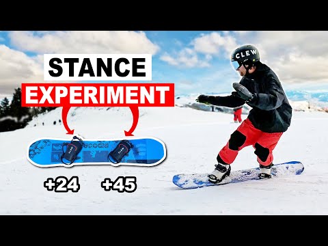 Experimenting with Crazy Snowboard Stance Angles