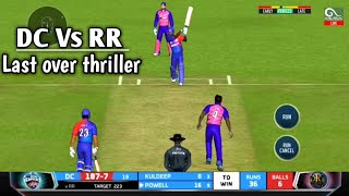 Last Over Thriller - DC Vs RR | TATA IPL 2022 | Real cricket 20