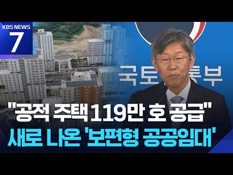 이재명 정부 첫 주거복지로드맵…“중산층까지 임대주택 혜택” / KBS 2026.09.21.