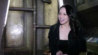 Melissa O&#39;Neil on the set of &#39;Dark Matter&#39;