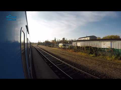 Staré Město u Uherského Hradiště - Brno hl. n. / POHLED NA TRAŤ Z KONCE SOUPRAVY / 4K KVALITA