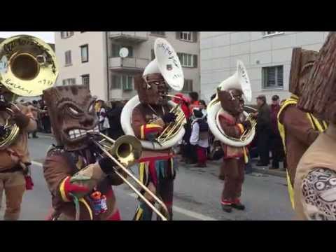 Schlösslifäger Kriens am Umzug in Kriens der Luzerner Fasnacht Luzern