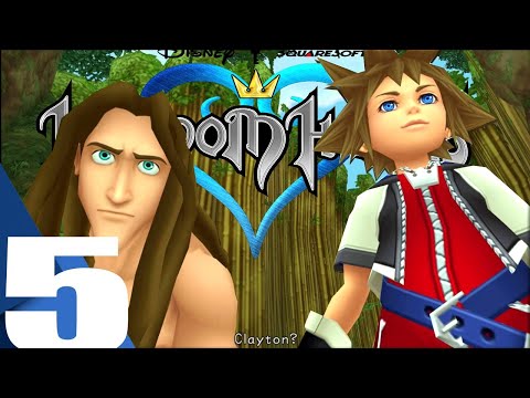 Kingdom Hearts 1 HD Gameplay Walkthrough Part 5 - Tarzan & Deep Jungle  - (PS4 PRO) KH 1.5 + 2.5