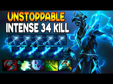 UNSTOPPABLE 34 KILL - RAZOR CARRY - LATE GAME META - DOTA 2 GAMEPLAY