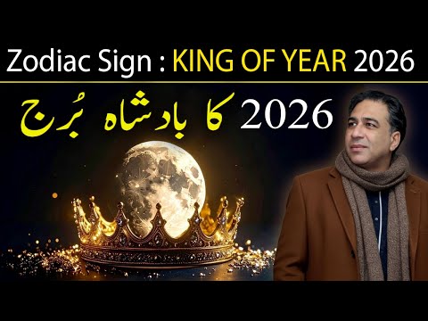 “King of 2026 Zodiac Sign | Top Zodiac Sign That Rules the Year 2026 | Astrologer Haider Jafri