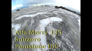 Flying Alfa Merry 135 3inch Quad Penistone Hill FPV Subzero Test flight