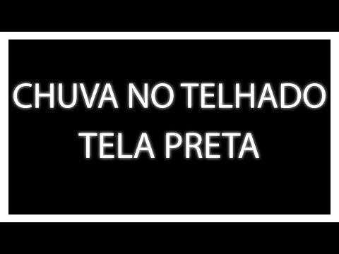 BARULHO DE CHUVA NO TELHADO | BOM PRA DORMIR, ESTUDAR, TRABALHAR | TELA PRETA | 8hrs