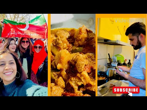 My Ramadan Daily Routine Vlog| PTI Protest In Frankfurt, Germany| 15th Ramadan| Urdu Vlog| Pakistani