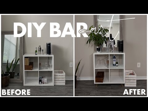 I Turned My Cube Storage Shelves Into A DIY Drink Bar | Pt. 1