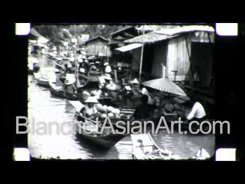 Bangkok in the 1920's: American tourists document life along the busy Chao Phraya River