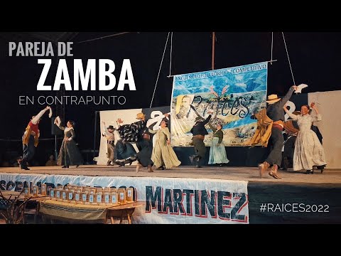 Pareja de Zamba en contrapunto. Final y Super Final. Raices 2022.