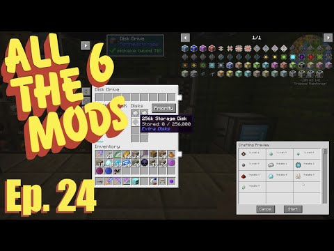 All The Mods 6 Ep. 24 - Refined Storage Auto Crafting & Extra Large Discs!