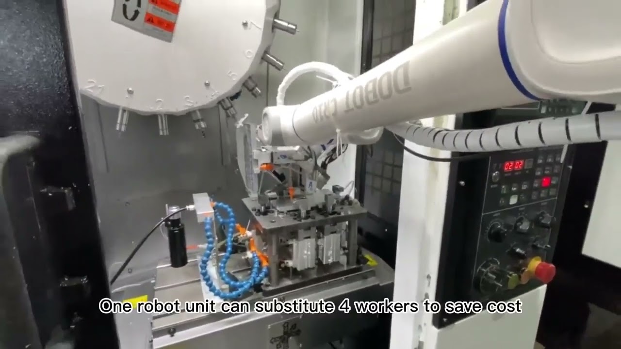 DOBOT CR10 with vision sensor and AGV loading and unloading components