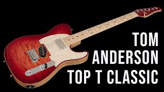 Video thumbnail for Tom Anderson Top T Classic Natural Red Burst by Angel City Guitars