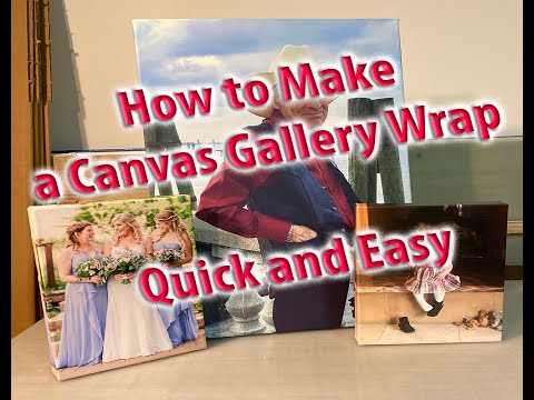 Stretching a canvas print 2019