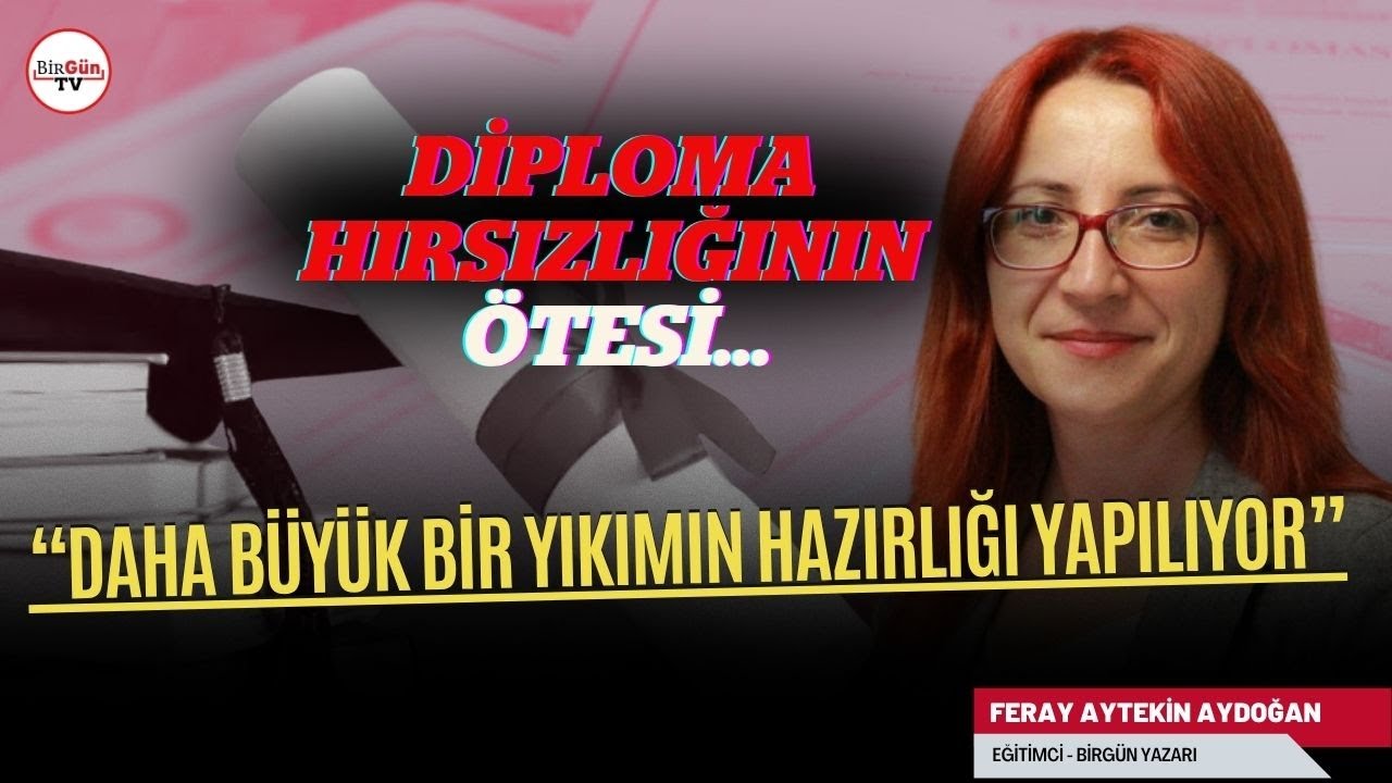 Diploma hırsızlığının ötesinde!  "Daha Büyük Bir Yıkışa Hazırlık Yapılıyor!"