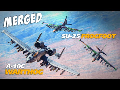 A-10C Warthog CAS + Dogfight 2x Su-25 Frogfoot | Digital Combat Simulator | DCS |