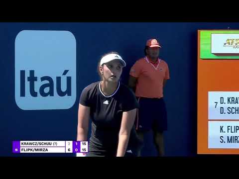 Sania Mirza/Kirsten Flipkens Vs Demi Schuurs/Desirae Krawczyk [Miami Open 2022]