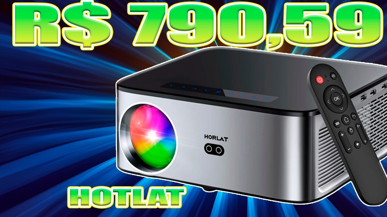 Projetor HORLAT! Novo Estoque!!! Com Promo do Aliexpress!!