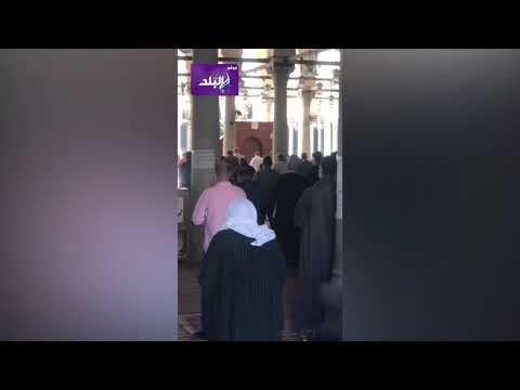 صلاة الجنازة على محمد وهب الله الأمين العام لاتحاد عمال مصر من مسجد عمرو بن العاص