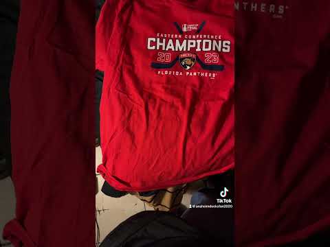 My new Florida panthers shirt let’s hope they win the Stanley cup championship