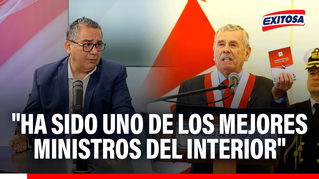 🔴🔵 Santiváñez destaca a Rospigliosi: "Ha sido uno de los mejores ministros del Interior"