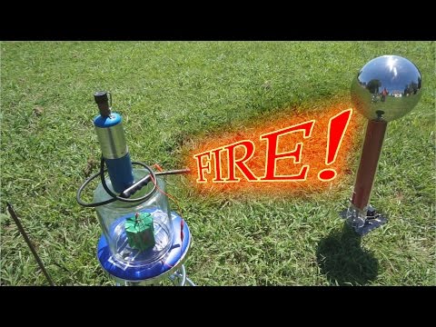 Flaming Atmospheric Electricity Collector Experiments - Wireless Energy!