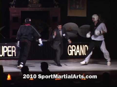 Leon Jefferson v Cass Sigmon - Boys SuperHW continuous sparring (N-98) - 2009 NBL Supergrands