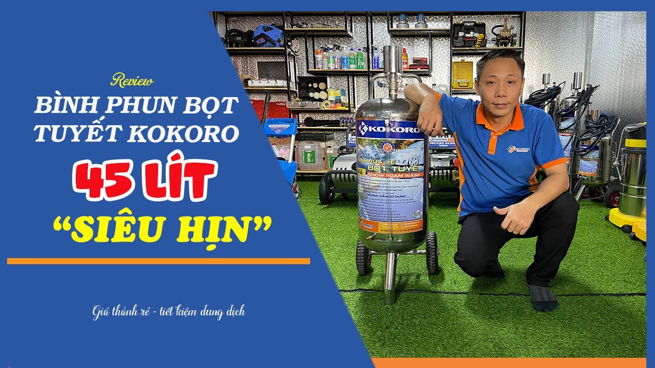 Bình rửa xe phun bọt tuyết Kokoro 45 lít 21