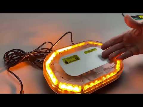 Проблесковый маяк LED диодный, проблесковый маячок светодиодный стробоскоп на магнитах 12В/24В 30 led диода - фото 1 - id-p2031834923