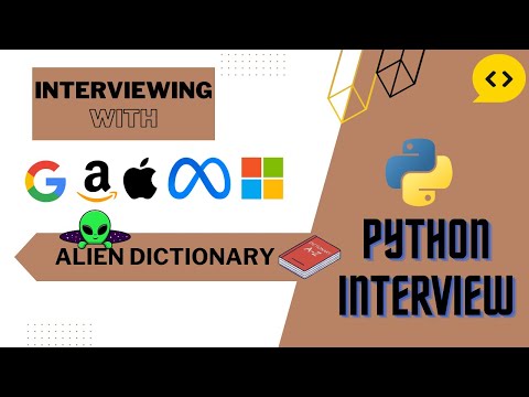 Alien Dictionary Python Interview With A Faang Engineer