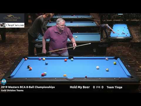 Hold My Beer vs Team Tioga - Gold Teams - 2019 Western BCA 8-Ball Championship