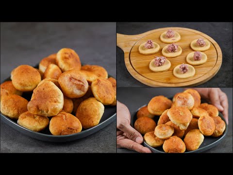 Sausage Stuffed Puff Recipe | Sausage Bread Recipe | Stuffed Dinner Roll | N'oven Foods