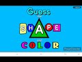 Sessame Street GTS C Guess That Shape Color Soundtrack 1