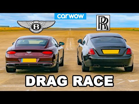 Rolls-Royce Wraith vs Bentley GT: DRAG RACE!