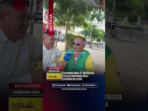 Em Marcolândia-PI, mototaxista está nos conformes com a exigência do cliente
