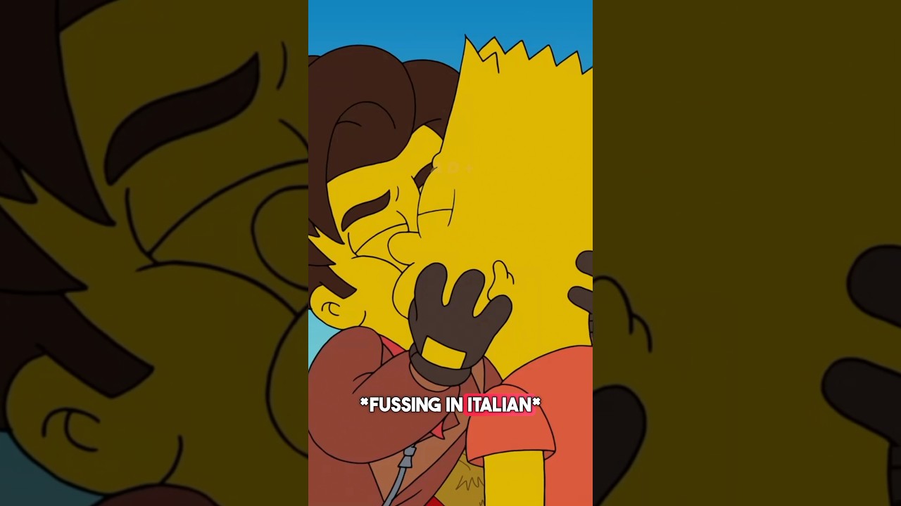 Bart breaks up with his new Italian friend #thesimpsons #shorts